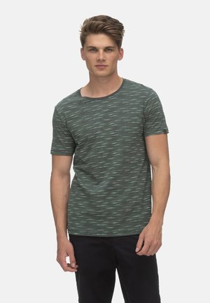 MIT RUNDHALSAUSSCHNITT - T-Shirt print - dunkelgrün