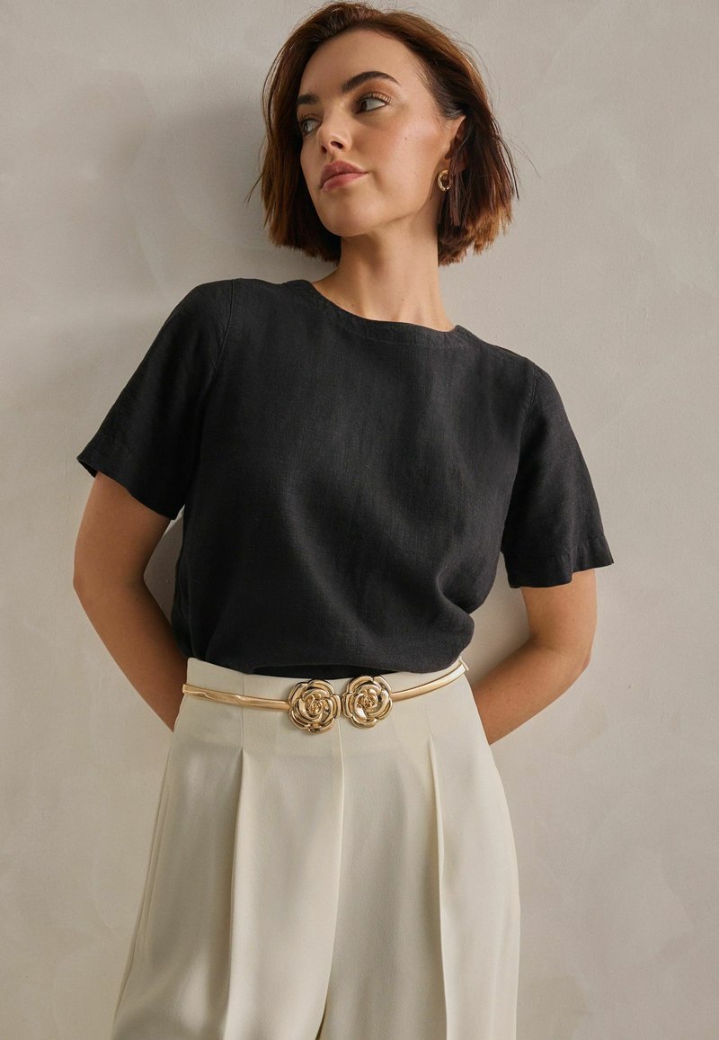 Next CORSAGE FLOWER STRETCH - REGULAR FIT - Bælter - gold