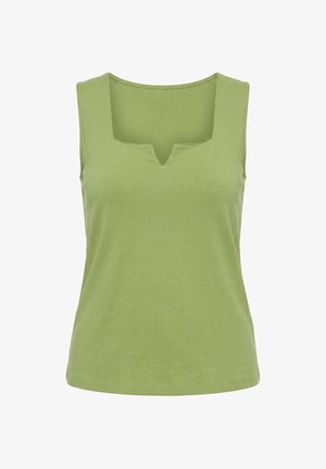 Ulla Popken, TOP, CARRÉ-AUSSCHNITT, ÄRMELLOS - Top - grass green