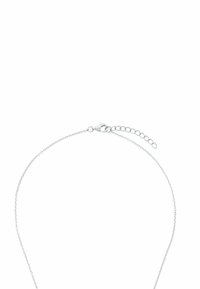 Collana in argento con un delicato design a catena. Dotata di un gancio a moschettone e di una catena regolabile con un ulteriore anello per la misura.