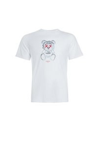 TEXT TEDDY TEE - Majica kratkih rukava s printom - white