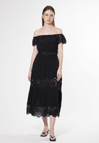 INFLUENCER BELTED - Vestido informal - black