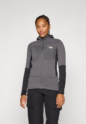 POLARTEC POWERGRID STORMGAP HOODIE - Sweater met rits - anthracite grey/black