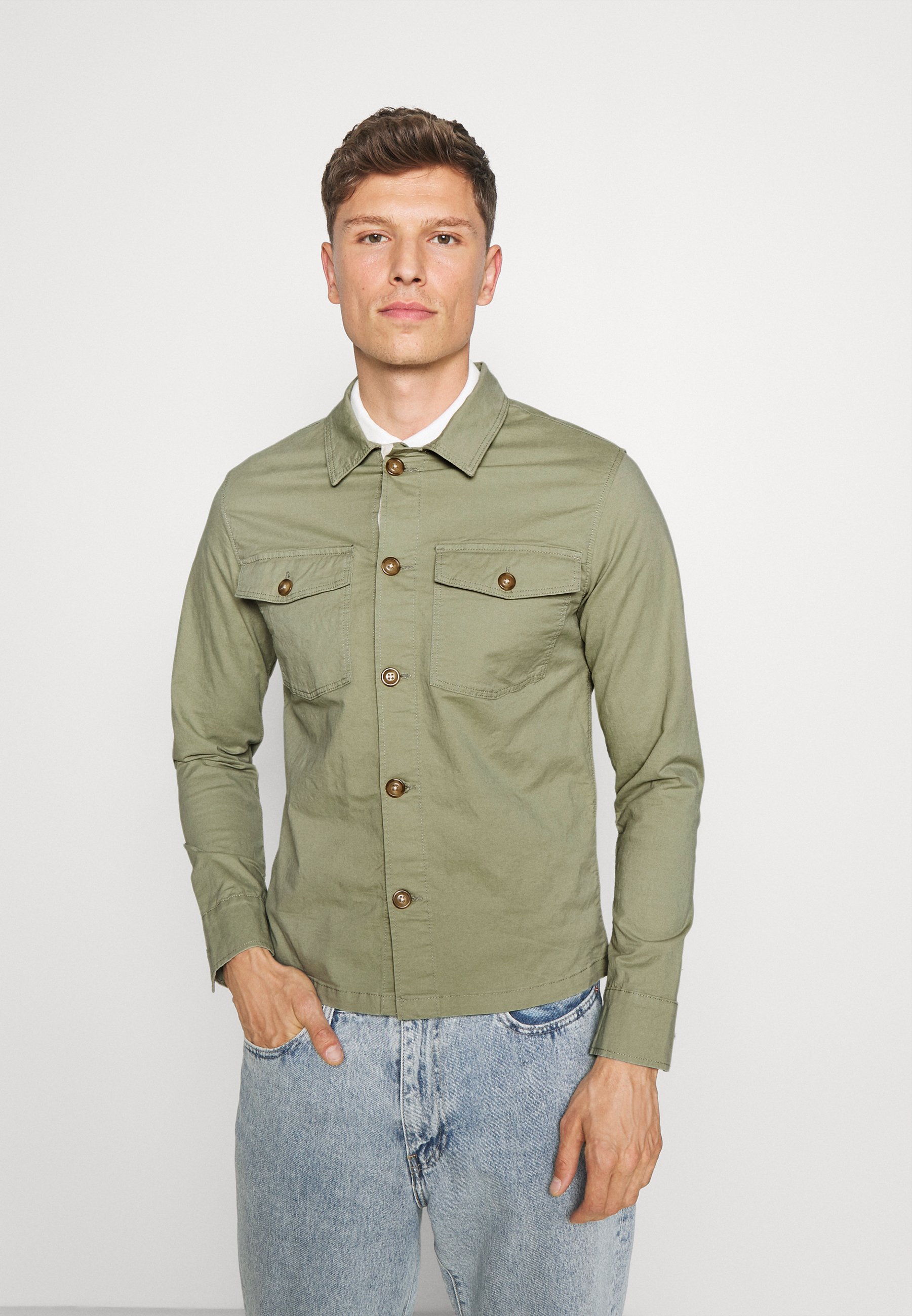 Men SLHELLIOT SHIRT JACKET - Summer jacket Men SLHELLIOT SHIRT JACKET - Summer jacket