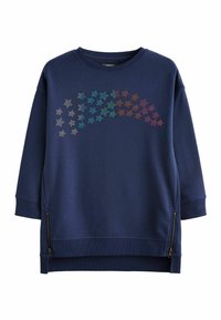 Next STANDARD - Svetríkové šaty - navy blue rainbow star embellished