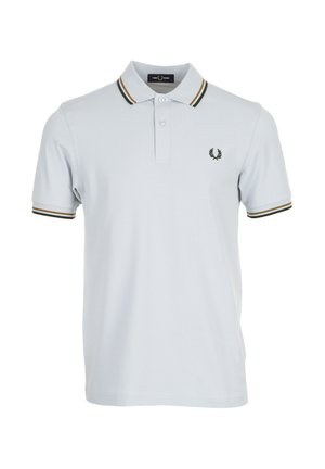 Fred Perry, TWIN TIPPED SHIRT - Poloshirt - dark blue dark caramel night green