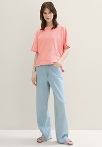 TOM TAILOR DENIM Paprasti marškinėliai - shell pink
