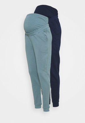 2 PACK - REGULAR FIT JOGGERS - OVERBUMP - Spodnie treningowe - dark blue/teal