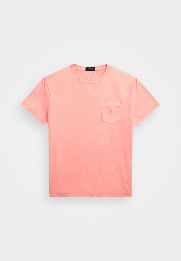 CUSTOM SLIM MINERAL-DYED POCKET T-SHIRT - Basic T-shirt - rose3