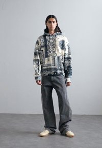 Roberto Cavalli BANDANA COOL FIT HOODIE - Hoodie - blue