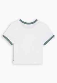 Levi's® GRAPHIC RINGER  - T-shirt con stampa - reflective box tab bright white/darkforest