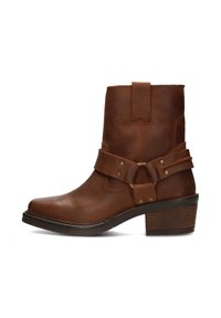 Cowboy-/Bikerstiefelette - cognac
