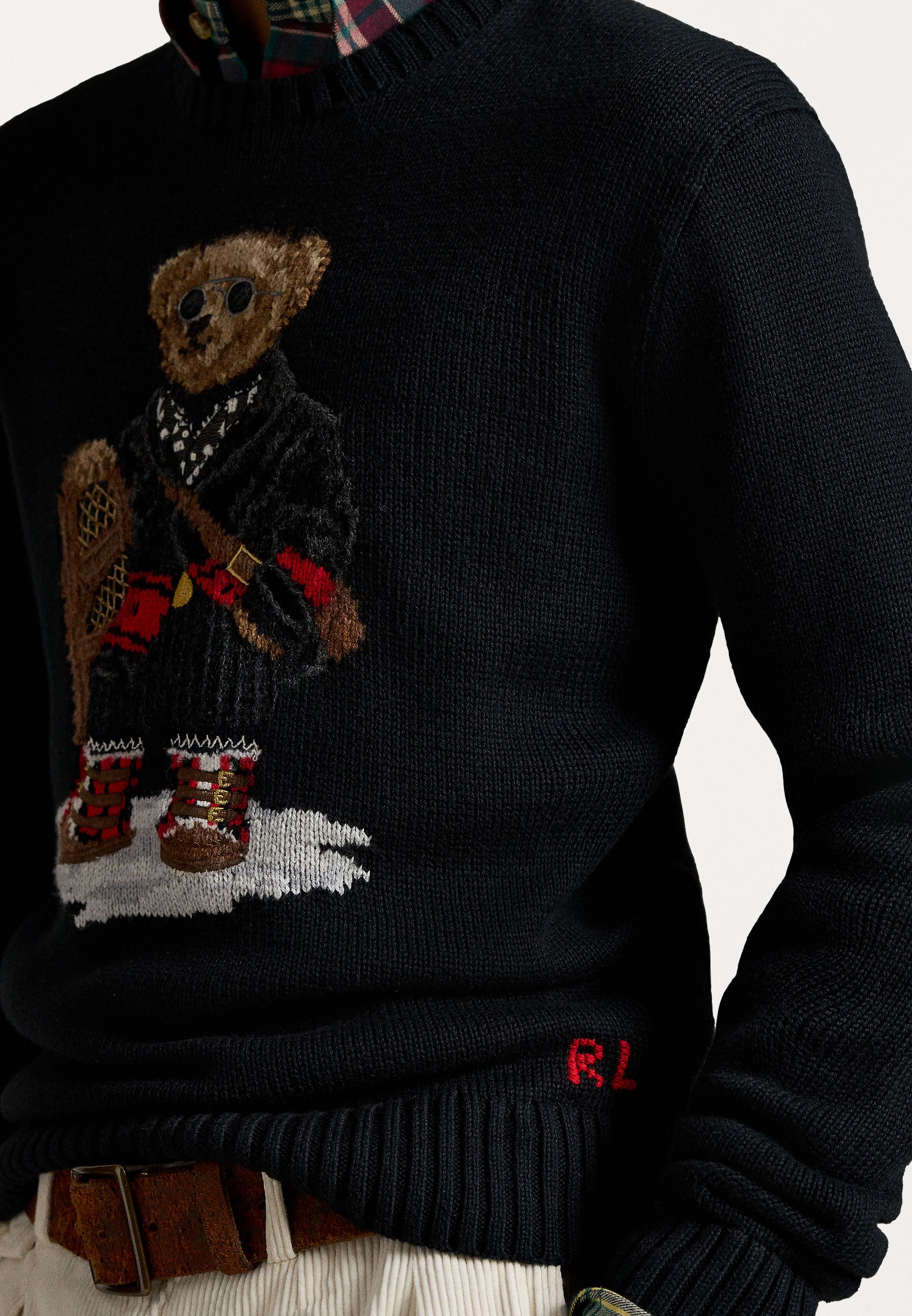 Polo Ralph Lauren POLO BEAR SWEATER - Maglione - black/nero