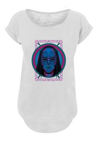 F4NT4STIC HARRY POTTER NEON TODESSER MASKE FILM MOVIE TV COMIC F - T-shirts med print - white