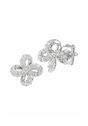 STUD FLOWER DESIGN  - Ohrringe - white gold