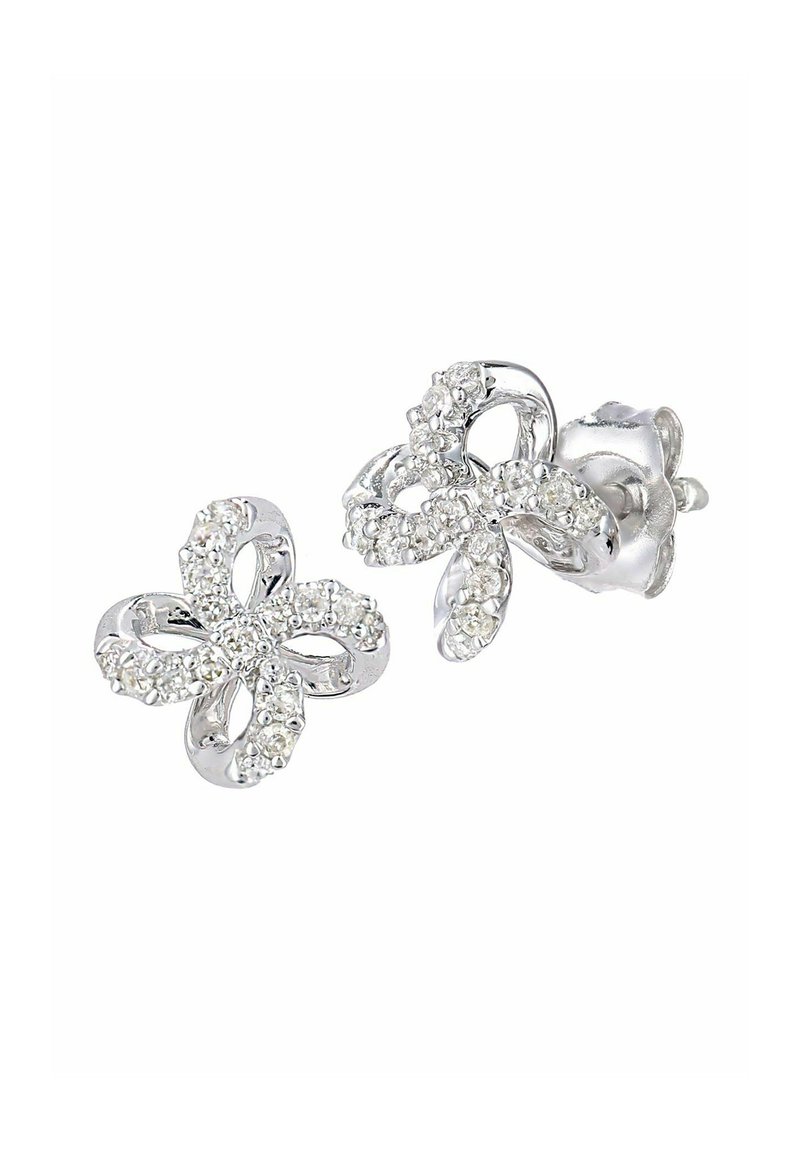 DIAMANT L'ÉTERNEL STUD FLOWER DESIGN  - Naušnice - white gold