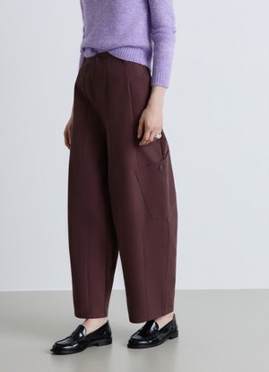 Calliope, PANTALONE LUNGO TINTA UNITA - Trousers - marrone