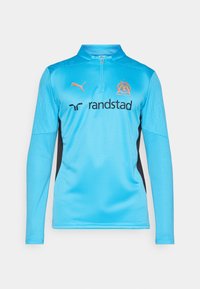 OM TRAINING 1/4 ZIP TOP - Squadra - bleu azur/copper