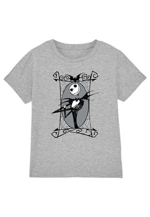 Disney THE NIGHTMARE BEFORE CHRISTMAS JACK SKELLINGTON FRAME - Print T-shirt - mottled grey