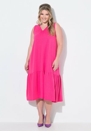 Jerseykleid - hibiscus pink