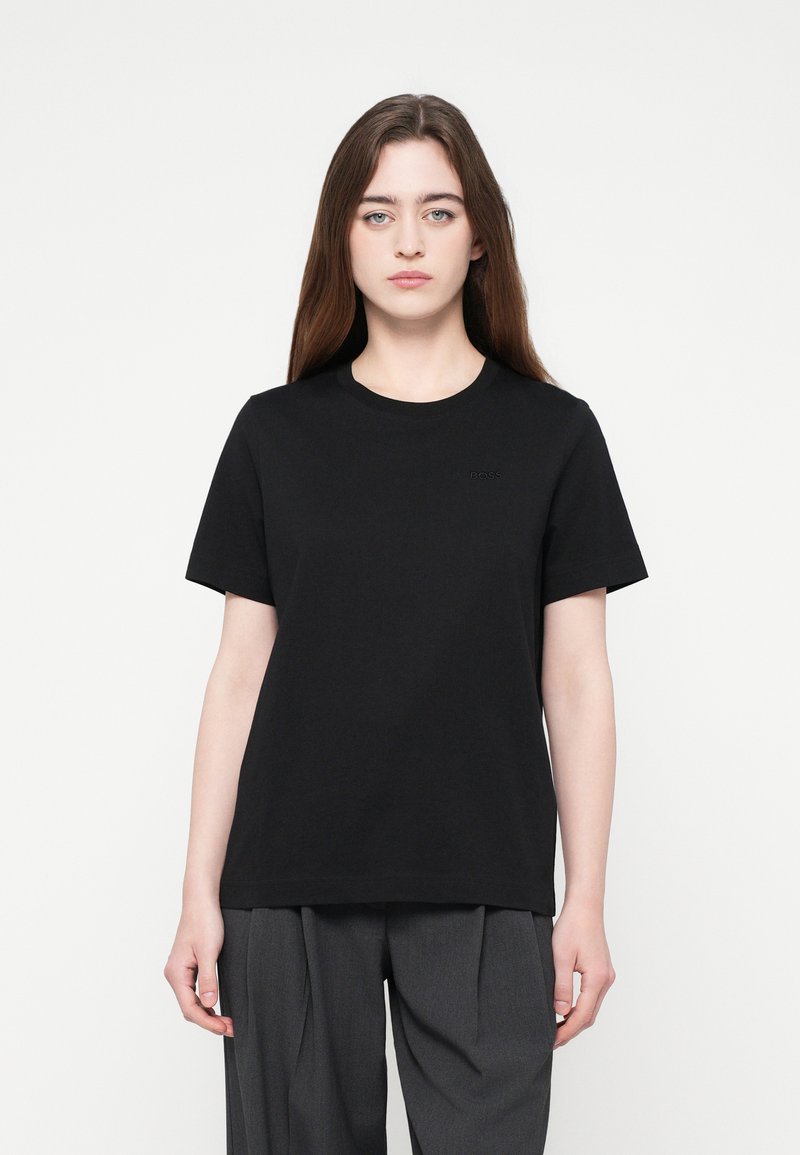 Boss T-shirt basic zwart Boss T-shirt basic zwart
