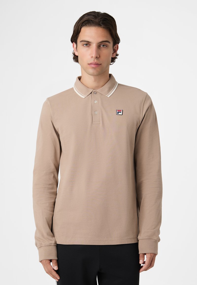 Fila APPAREL BIELLA REGULAR TIPPED - Poloshirt - taupe gray