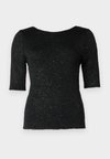 SLFJOSIE SEQUIN O NECK  - Marškinėliai su spaudiniu - black