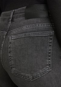 Marc O'Polo HIGH WAIST REGULAR LENGTH - Džínsy bootcut - dark grey lefthand wash