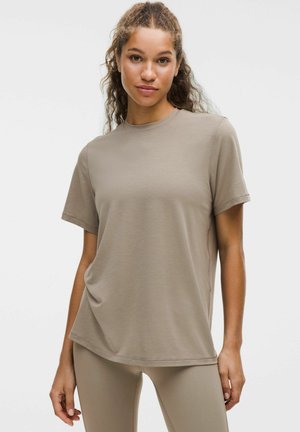 lululemon JERSEY TRAINING SHORT SLEEVE - Basic T-shirt - warm ash grey