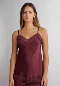 Intimissimi Pyžamový top - bordeaux j  folk red