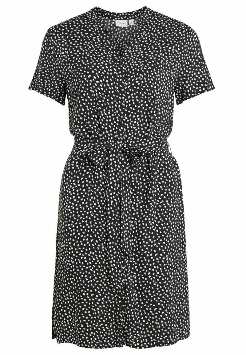 Vila Blousejurk gemêleerd zwart Vila Blousejurk gemêleerd zwart