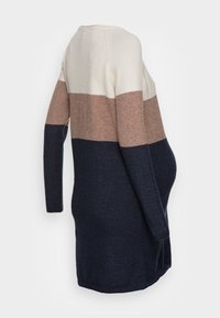 ONLY MATERNITY OLMLILLO DRESS - Jumper dress - whitecap gray/white
