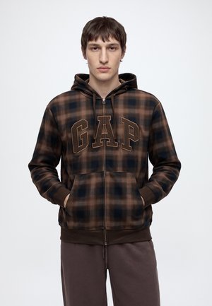 GAP, HERITAGE LOGO NOVELTY  - Sweat à capuche - brown plaid