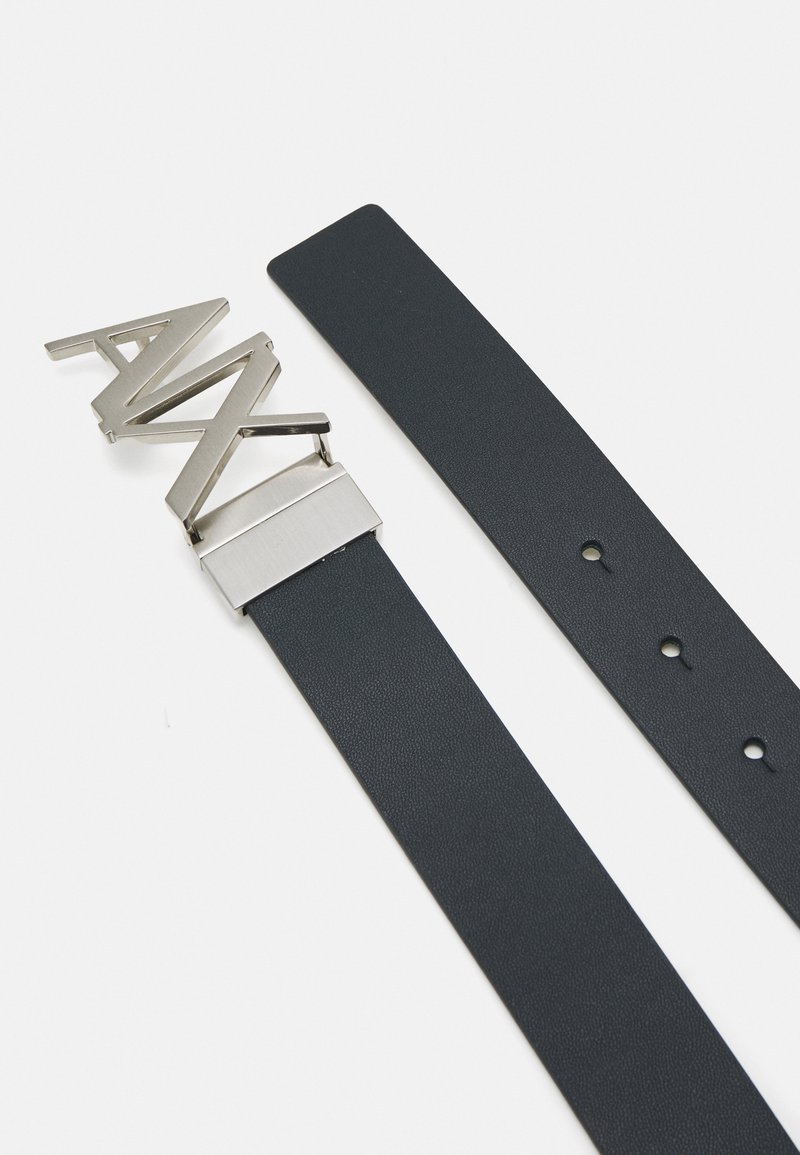 Armani Exchange REVERSIBLE PLATE UNISEX - Belt - white/navy  display picture 1