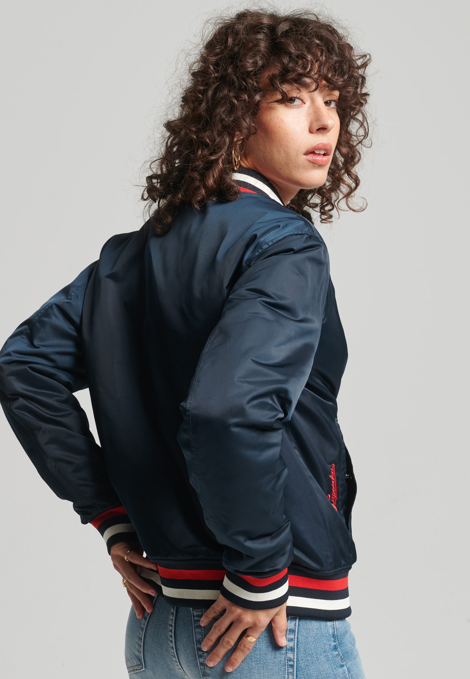 Superdry Chaquetas bomber - nordic chrome navy/azul - Zalando.es