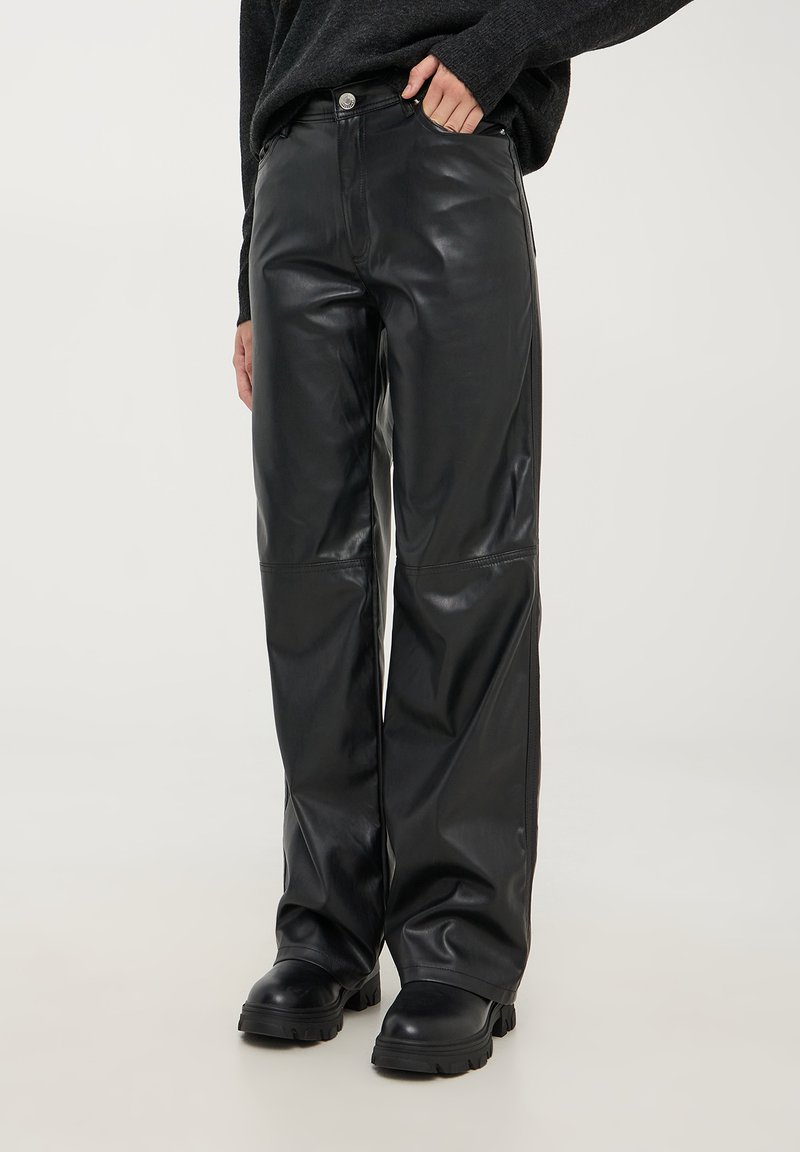 Terranova WIDE LEG - Pantaloni - nero
