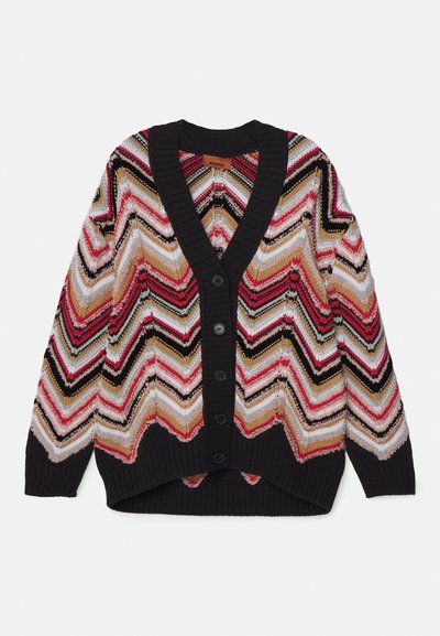 Missoni MAXI-CARDIGAN - Kardigan - multicolor/rose/beige/black/grey