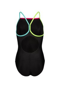 Arena LIGHT DROP SOLID - Badedragt - black soft green water freak rose