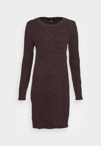 Vero Moda DOFFY LS O-NECK GA NOOS - Jumper dress - light grey melange/mottled  light grey