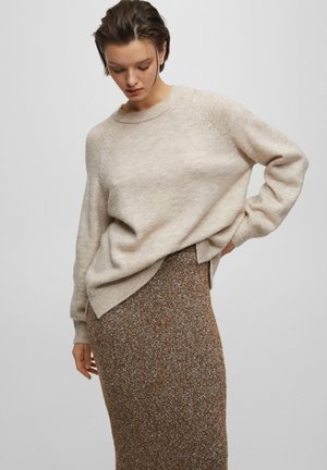 SOFT - Stickad tröja - beige