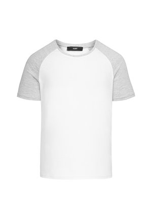 Humy RUNDHALS COLLOR BLOCK - T-Shirt print - weiß