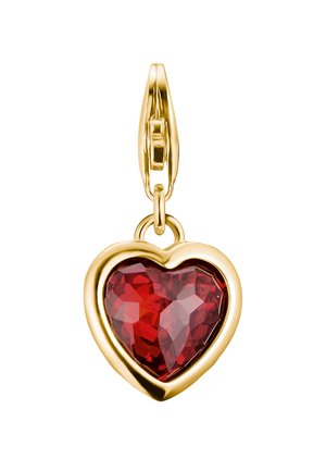 Anhänger - gelbgoldfarben rot