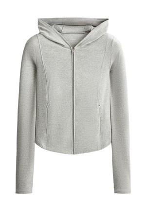 OYSHO, TECHNICAL MARL HOODED JACKET - Veste légère - grey melange