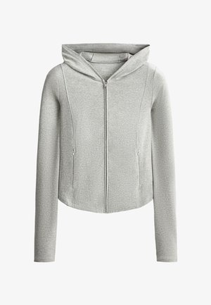 OYSHO, TECHNICAL MARL HOODED JACKET - Giacca leggera - grey melange