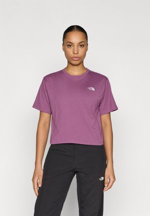 EVOLUTION SIMPLE DOME CROP TEE - Tričko s potlačou - chroma purple