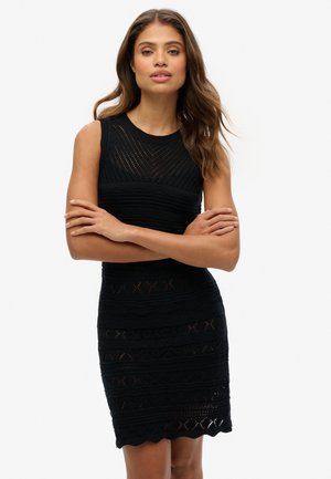 MINI - Gebreide jurk - black