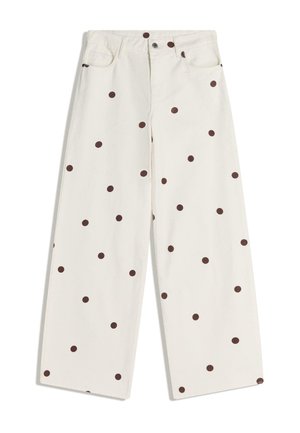 POLKA DOT  - Széles szárú - beige