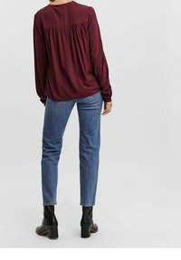 Vero Moda Camicia - mottled dark red