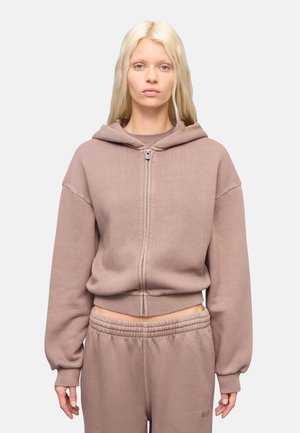 Sweater met rits - light brown