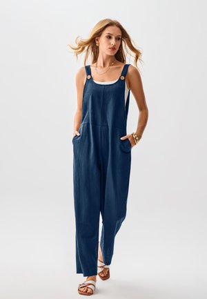 Cupshe RAVEN TAPERED PINAFORE - Tuta jumpsuit - dark blue